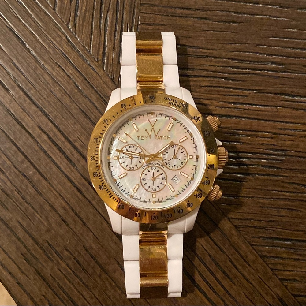 ToyWatch Gold and Mother of Pearl Watch